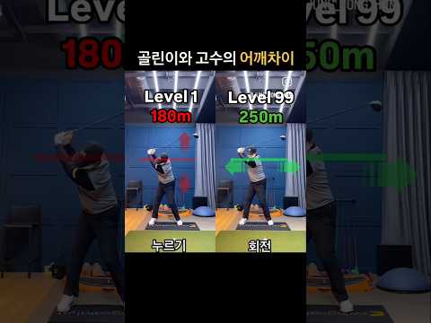 골린이와 고수의 어깨차이 #golf #golfswing #golflesson #golftips #shorts #골프 #골프스윙 #골프레슨 #골프팁 #쇼츠