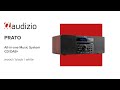 Audizio Prato Portable DAB+ Radio with Bluetooth, White