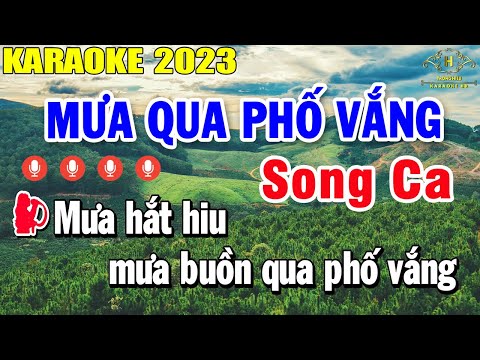 Mưa Qua Phố Vắng Karaoke Song Ca Nhạc Sống | Style Rumba Pro TH 6 | Trọng Hiếu