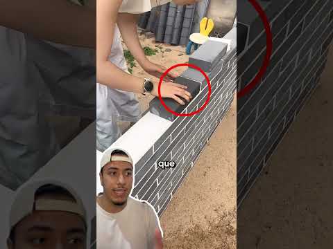 ela fez um muro sem cimento 😳