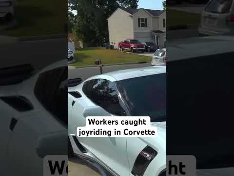 Workers caught joyriding in Corvette on dash cam