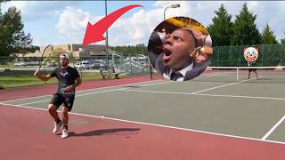 FOUR Perfect Trick Shots in One Rally, Unbelievable Tennis 🔥