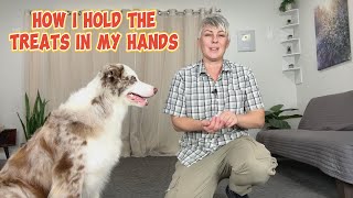 How I hold training treats for fast delivery