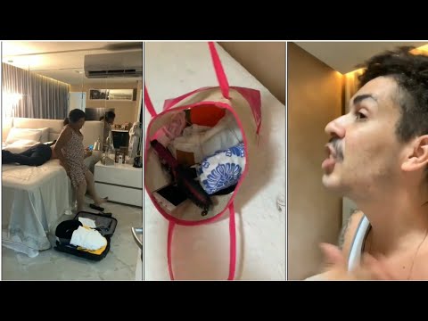 Maria chega na casa de Carlinhos de mala e cuia