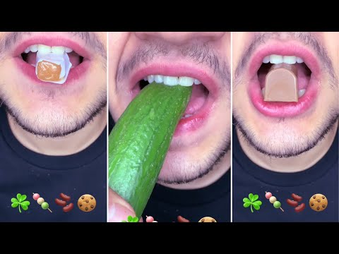 ASMR emoji food Challenge SATISFYING  먹방