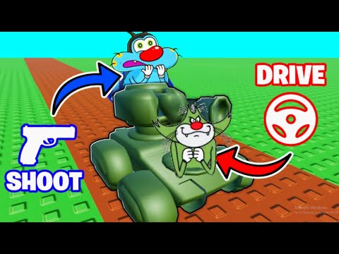 OGGY AND JACK PLAYING TANK MATES 2 PLAYER OBBY IN ROBLOX