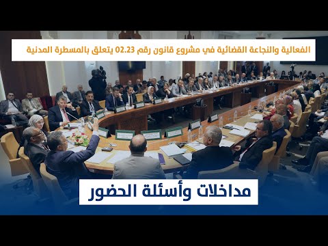 مداخلات وأسئلة الحضور/ الفعالية والنجاعة القضائية في مشروع قانون رقم 02.23 يتعلق بالمسطرة المدنية