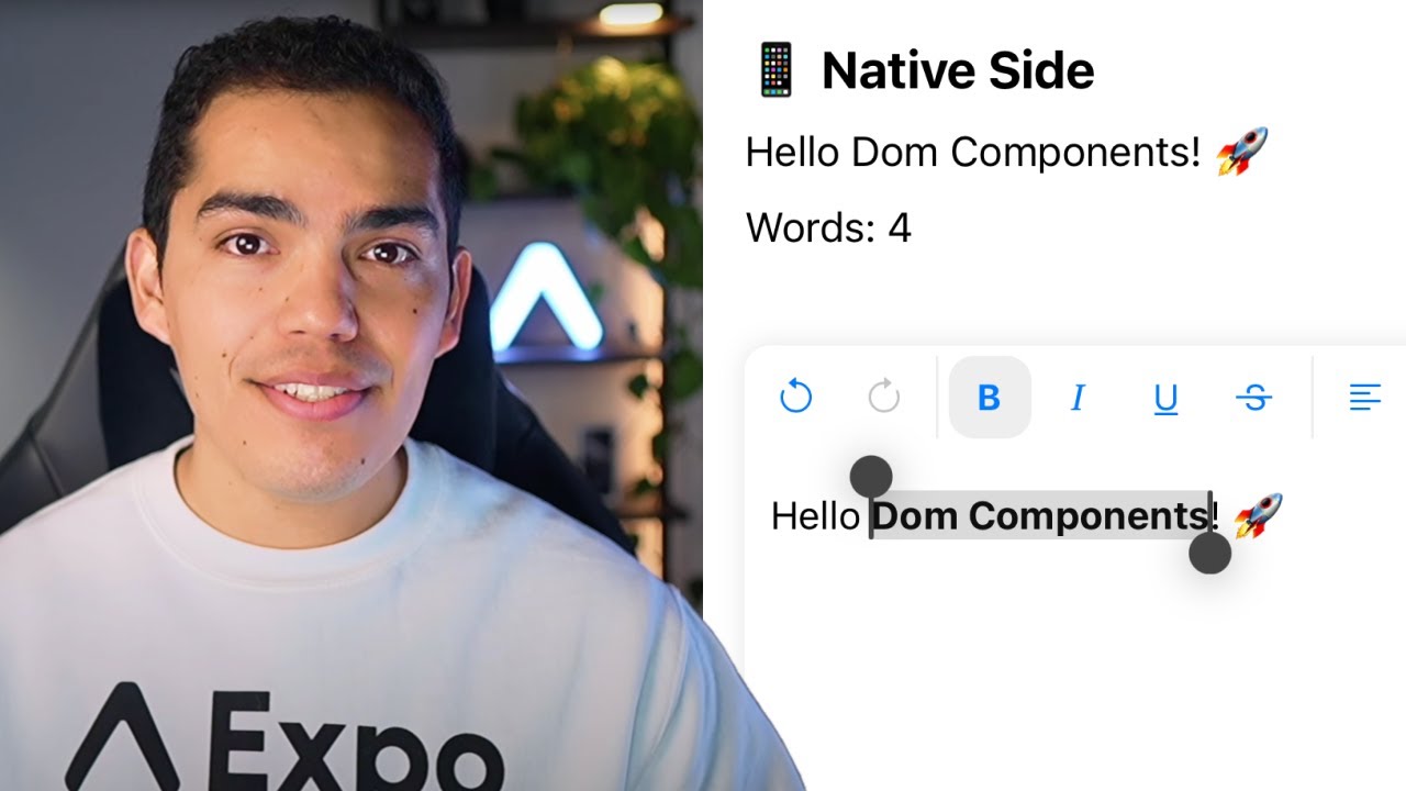 Watch: How to implement a Rich Text Editor using DOM components