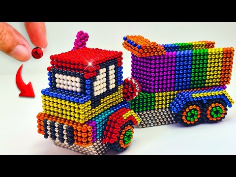 Most Creative | DIY How To Make Dump Truck from Magnetic Balls | My Magnet #car #satisfying