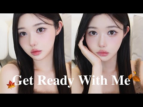 GRWM🍁🌼|秋だ！デートメイクするからみんなも一緒に準備しよ〜