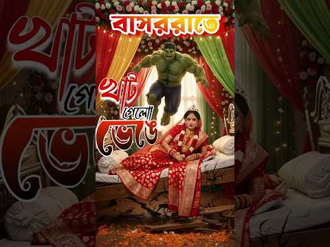 বাসররাতে খাট গেলো ভেঙে | Bangla Funny Video | Hulk Comedy