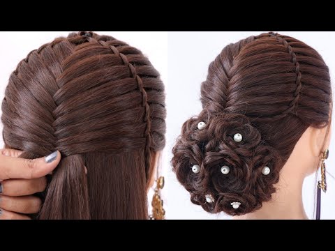 Simple & Elegant Bun Hairstyle | New Hair Bun Ideas For Girls | Hairstyle For Saree