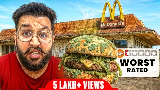 Only Eating at Worst Rated Restaurants for 24 Hours! 😭