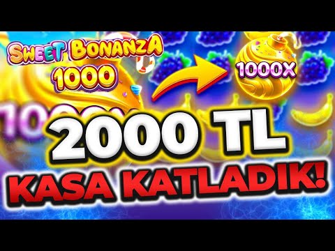 🍭 Sweet Bonanza 1000X 🍭 Yeni Oyun | 2.000 TL Kasa Katladık | Slot Oyunları Küçük Kasa