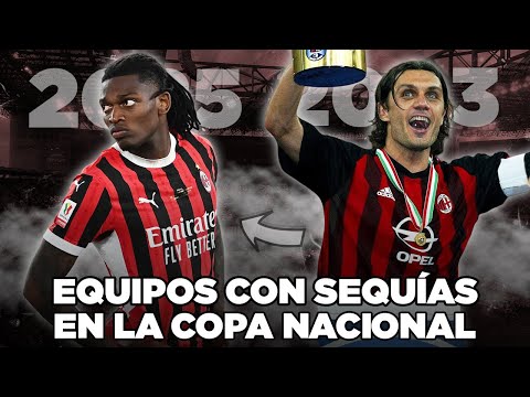EQUIPOS IMPORTANTES que HACE MUCHO NO GANAN la COPA NACIONAL
