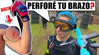 NOVATA me PERFORÓ mi BRAZO❗️ 😱🩸 ▬ Yio Airsoft Gameplay