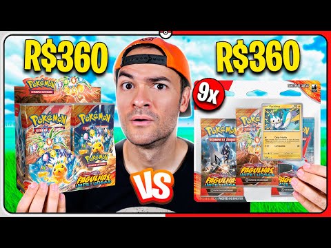 Abri DOIS PRODUTOS DE CARTAS POKÉMON TCG COM MESMO PREÇO