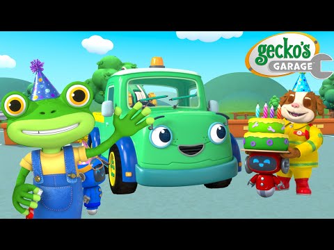 Shhh! It’s a Birthday Surprise! 🎈🤫 | Gecko's Garage 🚚 | Cartoons For Kids | Toddler Fun Learning