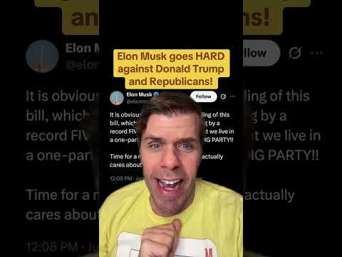 Elon Musk Goes HARD Against Donald Trump And Republicans!