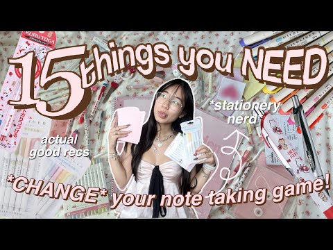 🖇️🎱 15 BACK TO SCHOOL ESSENTIALS you *NEED* 🎀 stationery, pens + study must haves | highschool 2024