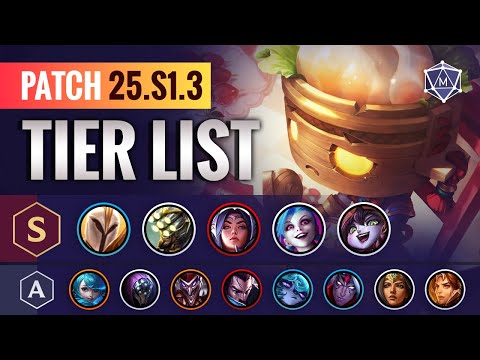 NEW TIER LIST and HUGE Changes for Patch 25.S1.3 (15.3) League of Legends Season 2025