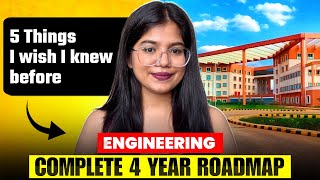 You should know these 5 things before joining Engineering College! Complete 4 years Roadmap🔥