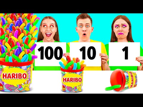 100 Layers of Food Challenge | Who Wins the Cooking War by PaRaRa Challenge