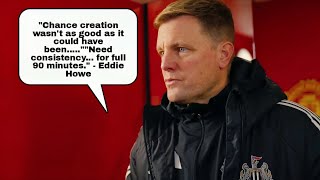 ONLY HAVE OURSELVES TO BLAME..FRUSTRATING GAME! Eddie Howe Eddie Howe Reacts to 0-1 Man United loss