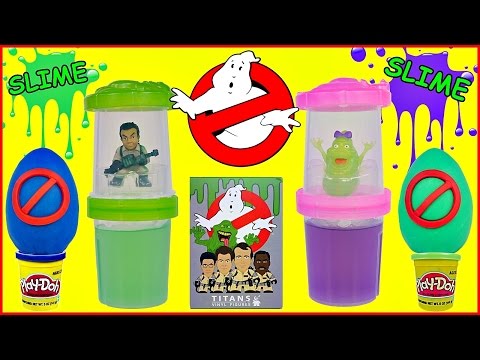 Ghostbusters SLIME Ecto Minis and Play Doh Eggs