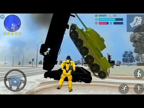 Firefighter Gangster Drives Bus in City - Driver Simulator #31 - Android Gameplay