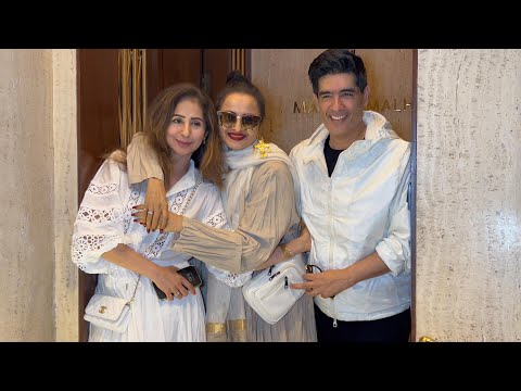 Rekha Ji hugs Urmila Matondkar, Spotted at Manish Malhotra's House in Bandra
