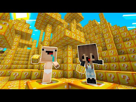 BEBE NOOBSI Y BEBE NOOB VS LUCKY BLOCK!! 😱🍀 MINECRAFT TROLL + MIENCRAFT NOOB VS PRO