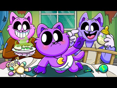 CATNAP HAVING A HOMELESS FAMILY?! (Cartoon Animation) // Poppy Playtime Animation