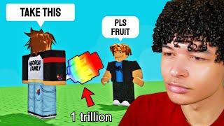 Trusting Noobs With My RAREST Fruits in Grow a Garden