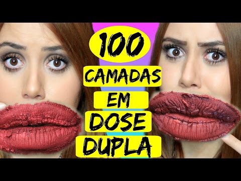 100 CAMADAS DE BATOM EM DOSE DUPLA! - Sisters Lellis