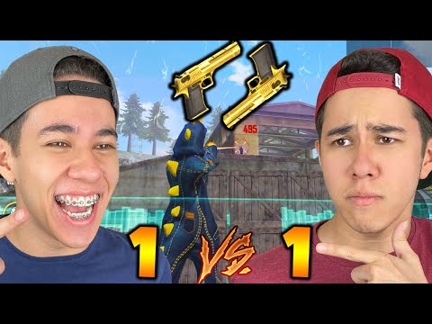 x1 SÓ DE DESERT EAGLE VALENDO 1000 reais COM MEU IRMÃO GÊMEO NO FREE FIRE