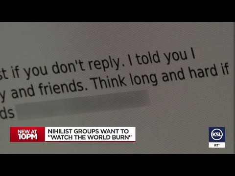YouTube video thumbnail: Police: 'Nihilistic Extremists' Targeting Young People in Utah