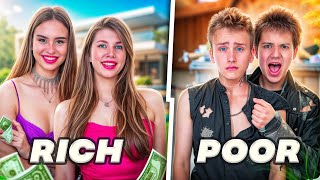 ¡Familia Rica VS Familia Pobre! ¡Una chica rica se enamoró de un chico pobre!
