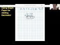 Adding Decimals with Graph Paper Techniques