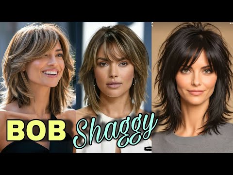 ✂️BOB SHAGGY que Mejor Lucen en MUJERES de toda edad y Tipo de Cabello 💇‍♀️ Moda Cabello 2025