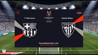 Barcelona vs Athletic Club | Supercopa de España 2025/26  | Pes 2021