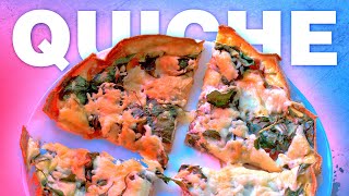 Quiche ze szpinakiem na tortilli | Smaczne-Przepisy