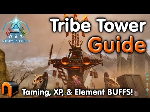 Ark TRIBE TOWER Bonus Element, Bonus XP & Taming Speed BUFFS!