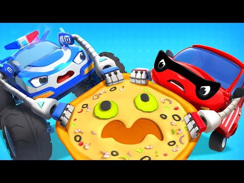 I Want Pizza!! 🍕 | Sharing Is Caring | Police | Nursery Rhymes & Kids Songs | BabyBus - Cars World