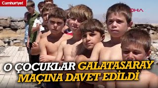 Van Gölü'nde saçları sararan çocuklar, Galatasaray maçına davet edildi