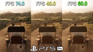 MAFIA: The Old Country - PS5 Pro Frame Rate Comparison 120hz VRR (Performance vs Quality)