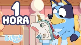 Unicorse tiene una cita 🦄🍝 | 1 HORA de fantasía | Bluey - Español Canal Oficial