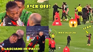 😡 Rabbia! Rafa Leão arrabbiato con Max Allegri; Rafa Leao Angry After Substitution Vs Lazio. 