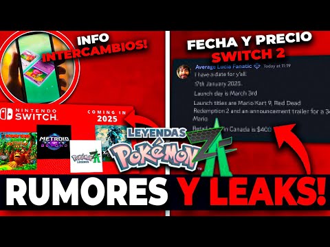 NOTICIAS POKÉMON - INTERCAMBIOS TCG POCKET - FECHA NINTENDO SWITCH 2 - LEYENDAS Z-A PROMO - pachi66