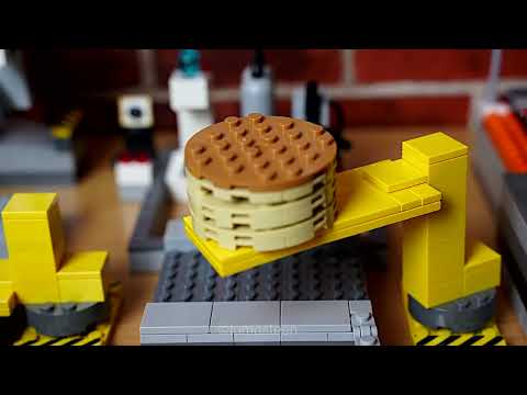 Lego Cake Factory - Stop Motion Cooking